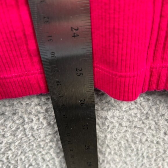 Lands End Womens Top 18/20 Red 100% Cotton Long‎ Sleeve Henley Pullover Shirt - Picture 11 of 12